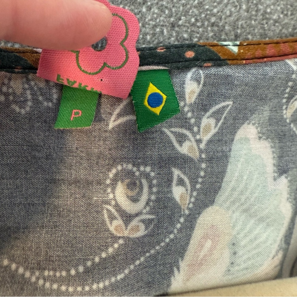 FARM Rio Multicolor Patterned Wrap Top - Picture 4 of 5